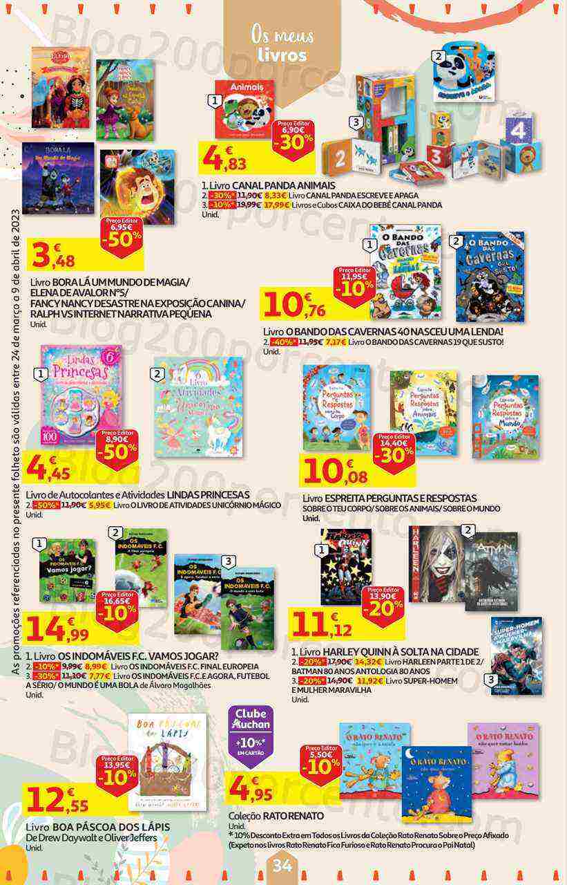 Antevisão Folheto AUCHAN Bazar Páscoa + Promoções de 24 março a 9 abril