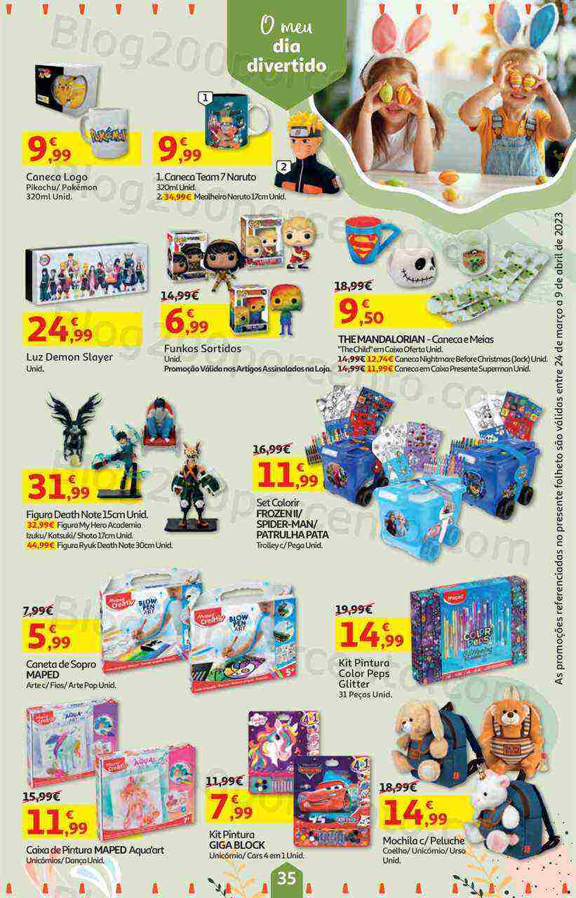 Antevisão Folheto AUCHAN Bazar Páscoa + Promoções de 24 março a 9 abril