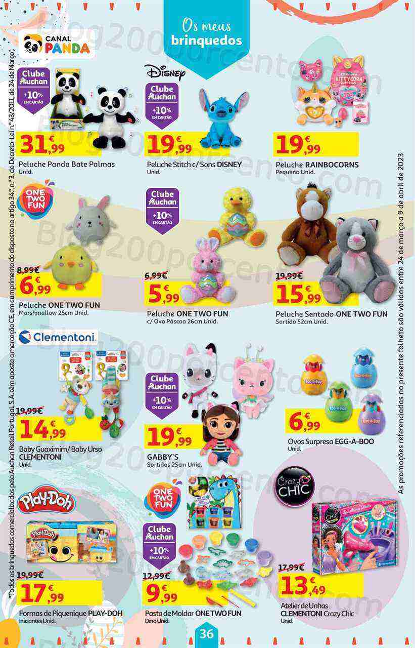 Antevisão Folheto AUCHAN Bazar Páscoa + Promoções de 24 março a 9 abril