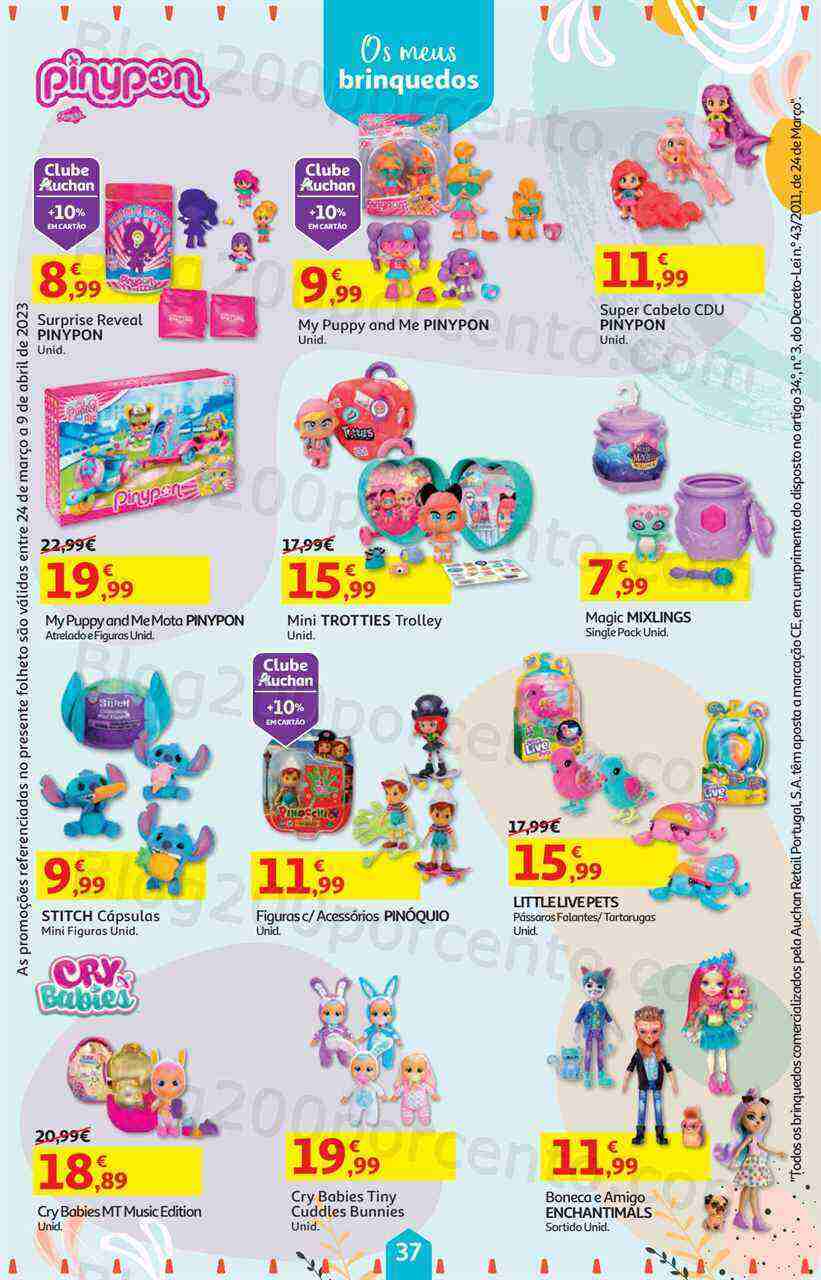 Antevisão Folheto AUCHAN Bazar Páscoa + Promoções de 24 março a 9 abril