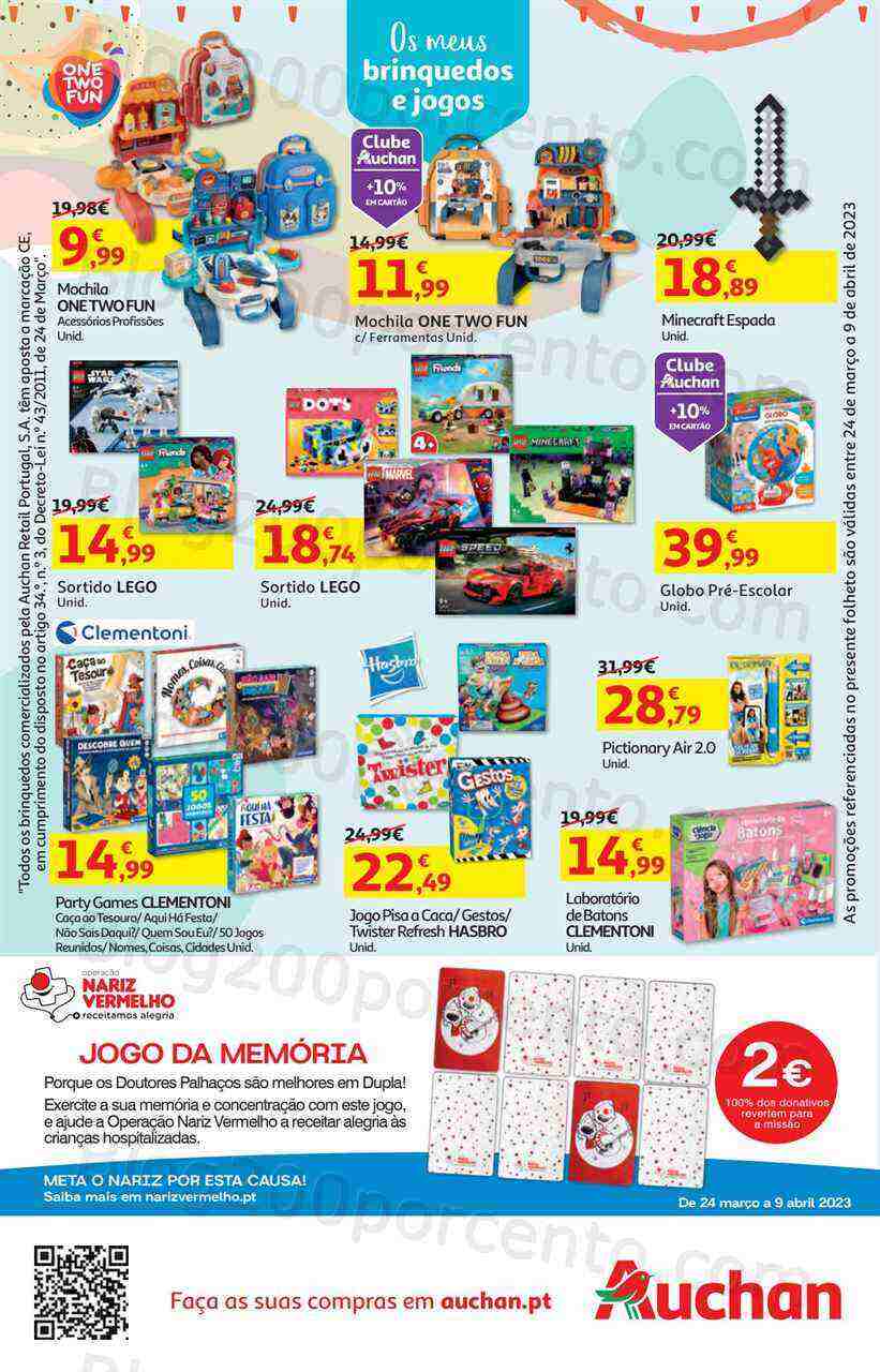 Antevisão Folheto AUCHAN Bazar Páscoa + Promoções de 24 março a 9 abril