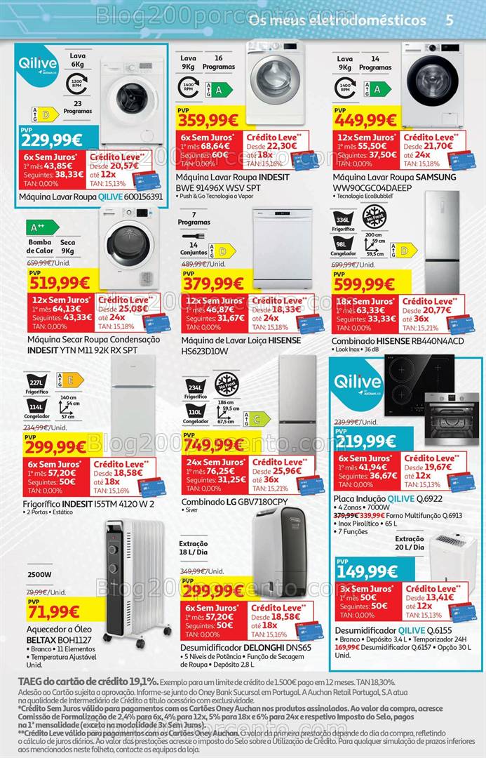 Antevisão Folheto AUCHAN Tecnologia Promoções de 29 janeiro a 12 fevereiro