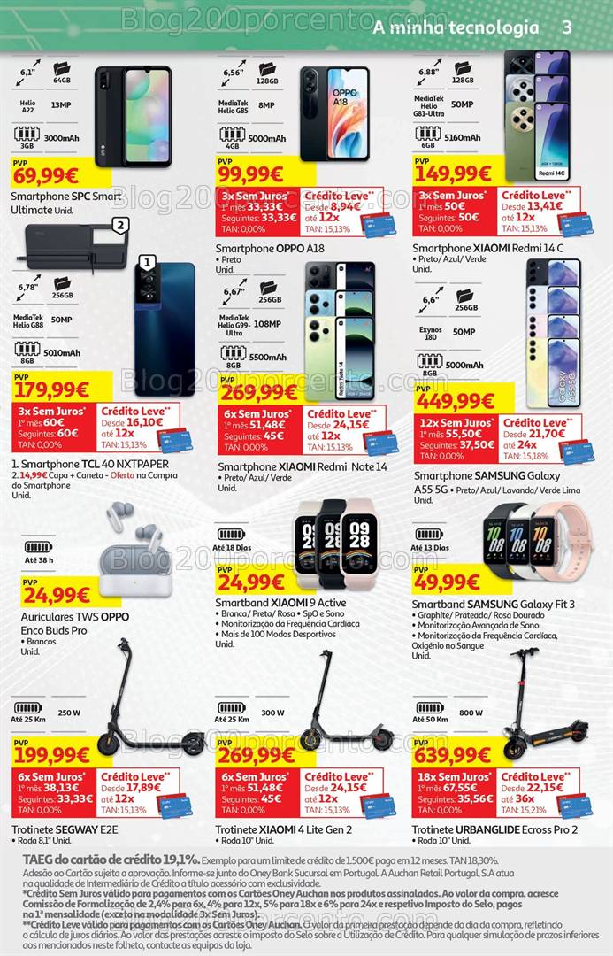 Antevisão Folheto AUCHAN Tecnologia Promoções de 29 janeiro a 12 fevereiro