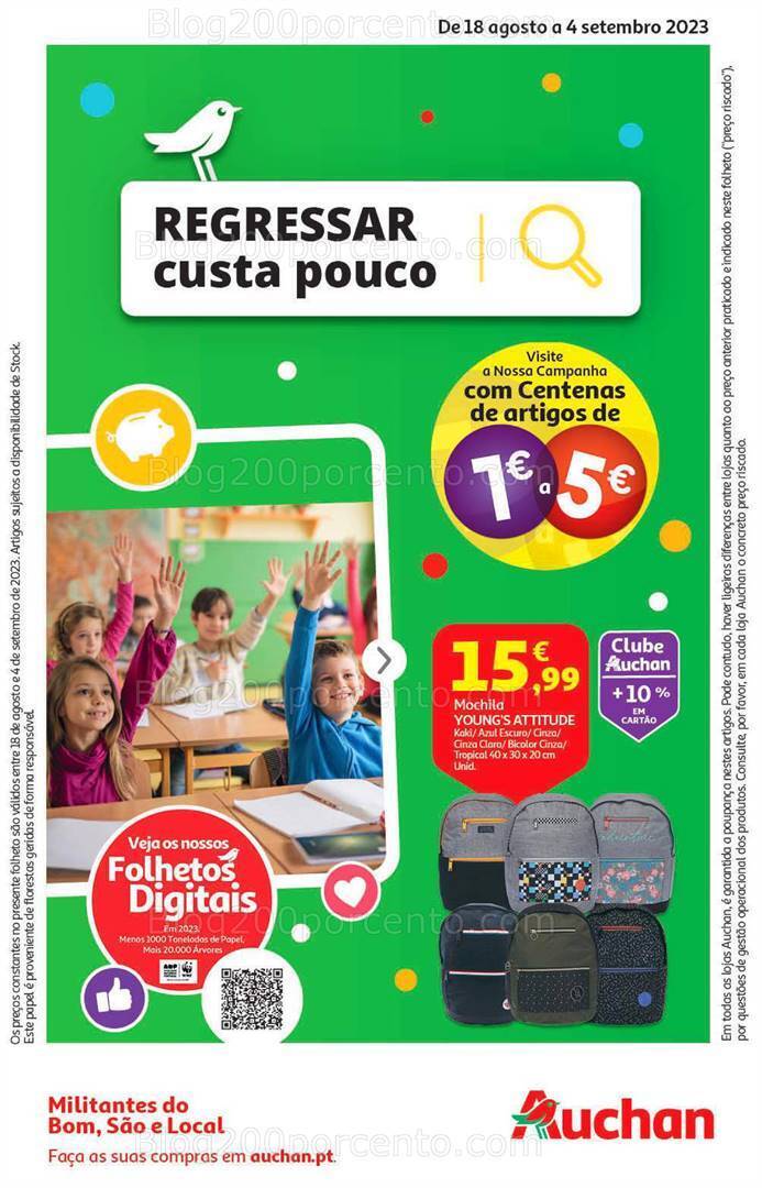 Antevisão Folheto AUCHAN Promoções de 18 agosto a 4 setembro