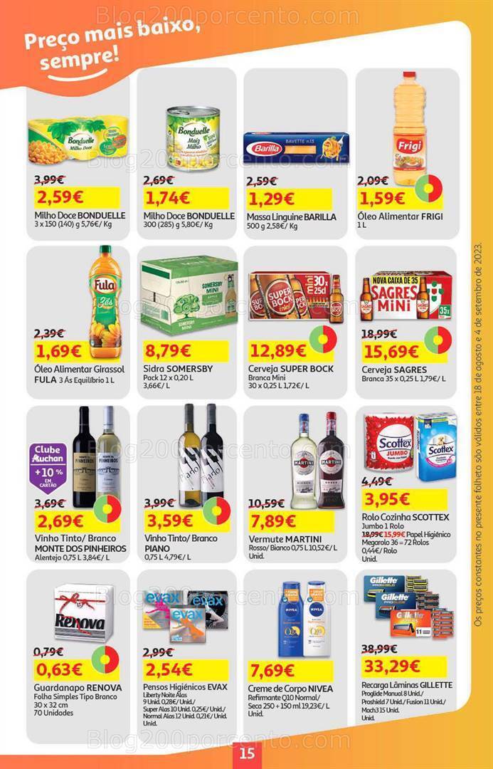 Antevisão Folheto AUCHAN Promoções de 18 agosto a 4 setembro