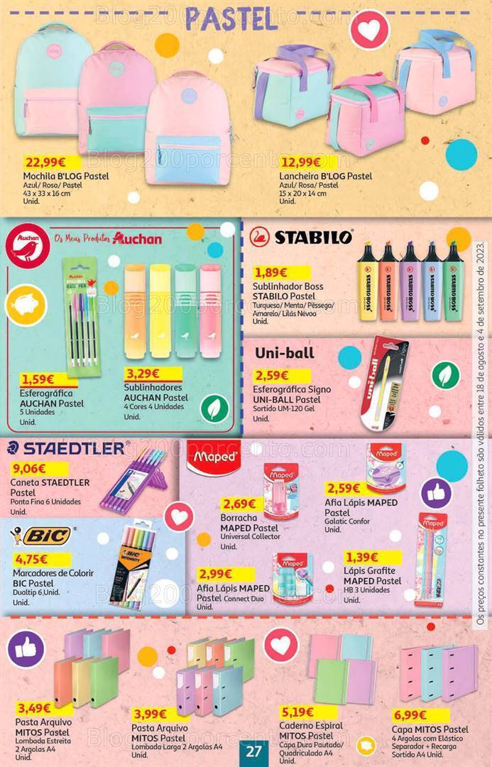 Antevisão Folheto AUCHAN Promoções de 18 agosto a 4 setembro