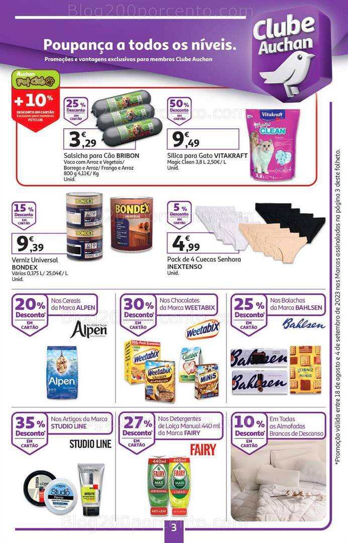 Antevisão Folheto AUCHAN Promoções de 18 agosto a 4 setembro
