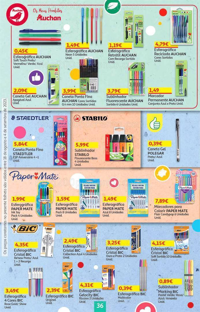 Antevisão Folheto AUCHAN Promoções de 18 agosto a 4 setembro