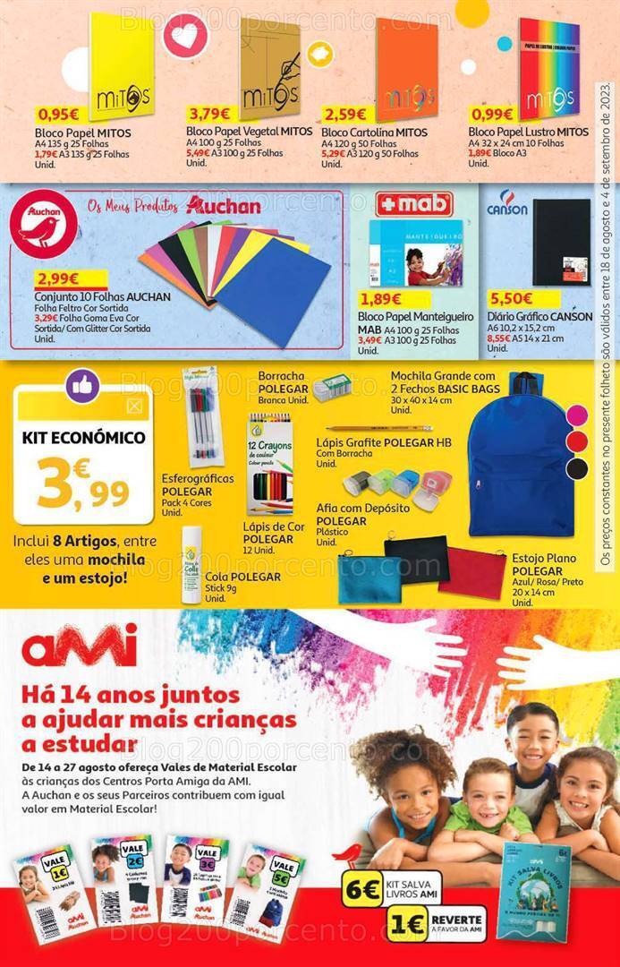 Antevisão Folheto AUCHAN Promoções de 18 agosto a 4 setembro