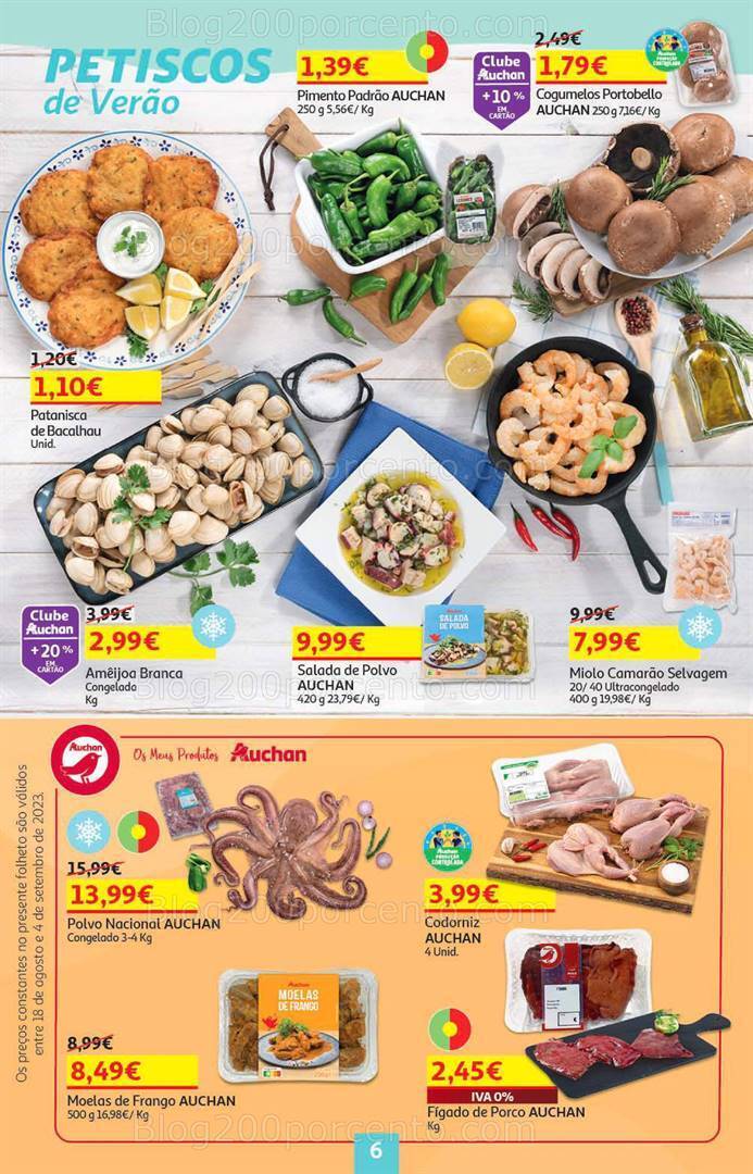 Antevisão Folheto AUCHAN Promoções de 18 agosto a 4 setembro