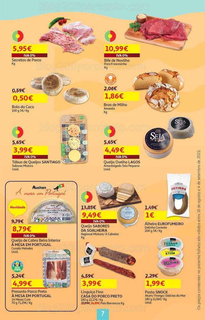 Antevisão Folheto AUCHAN Promoções de 18 agosto a 4 setembro