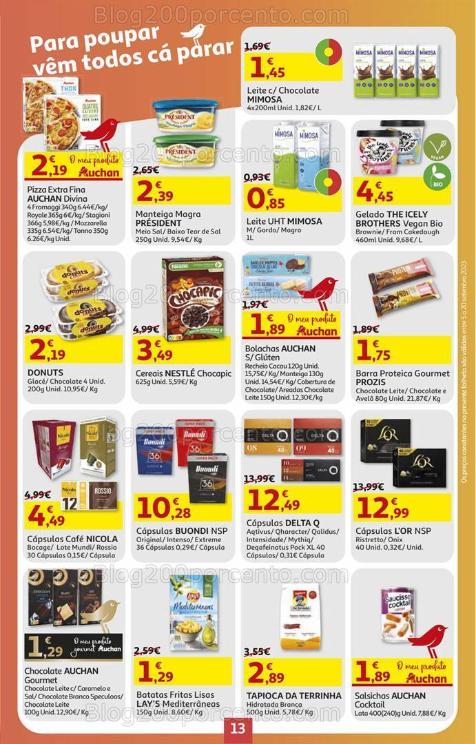 Antevisão Folheto AUCHAN Promoções de 7 a 20 setembro