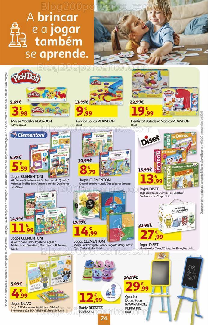 Antevisão Folheto AUCHAN Bazar Promoções de 5 a 20 setembro