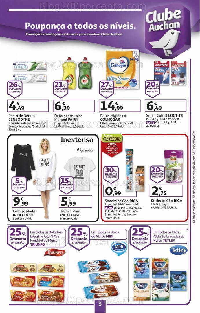 Antevisão Folheto AUCHAN Promoções de 7 a 20 setembro