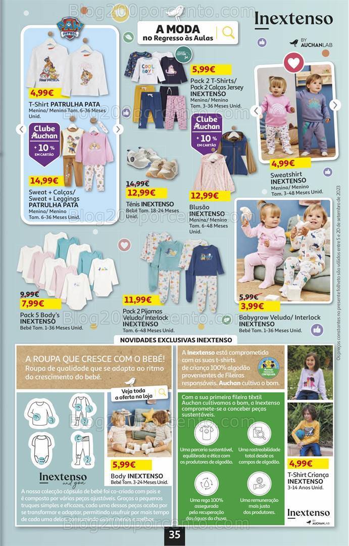 Antevisão Folheto AUCHAN Bazar Promoções de 5 a 20 setembro