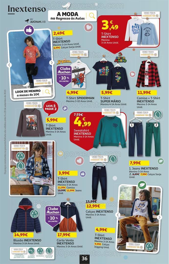 Antevisão Folheto AUCHAN Bazar Promoções de 5 a 20 setembro