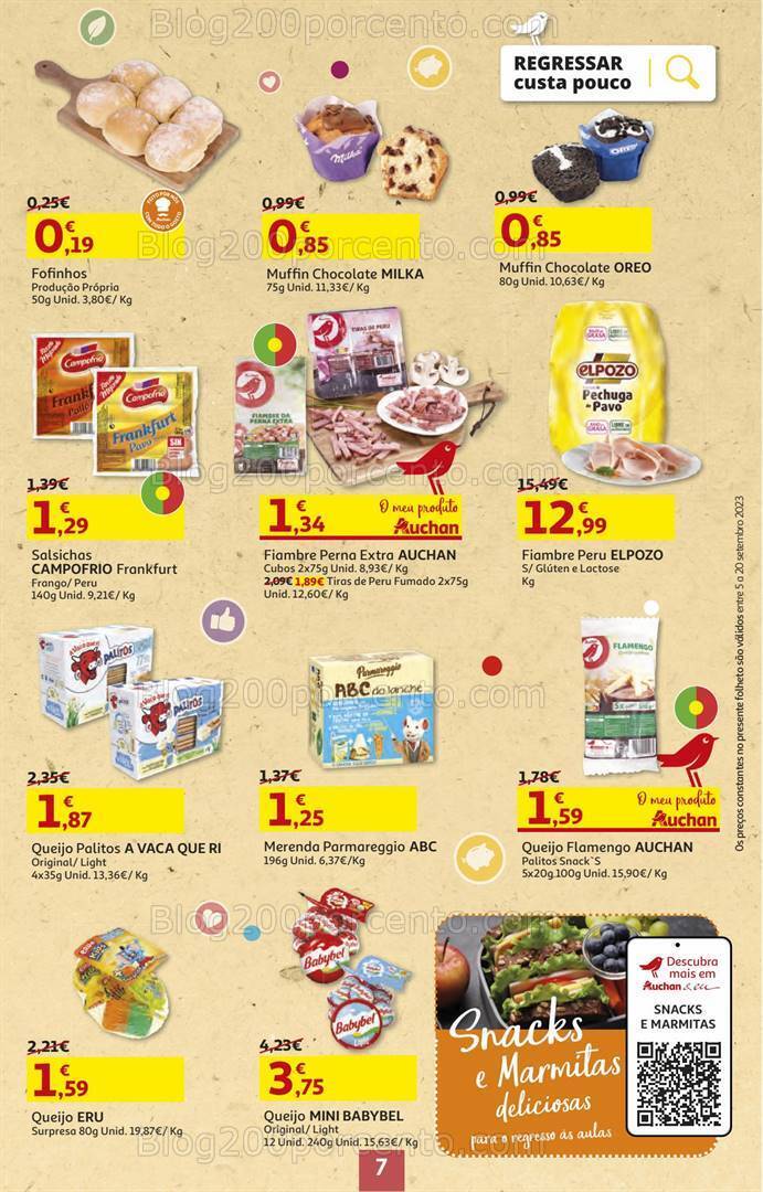 Antevisão Folheto AUCHAN Promoções de 7 a 20 setembro