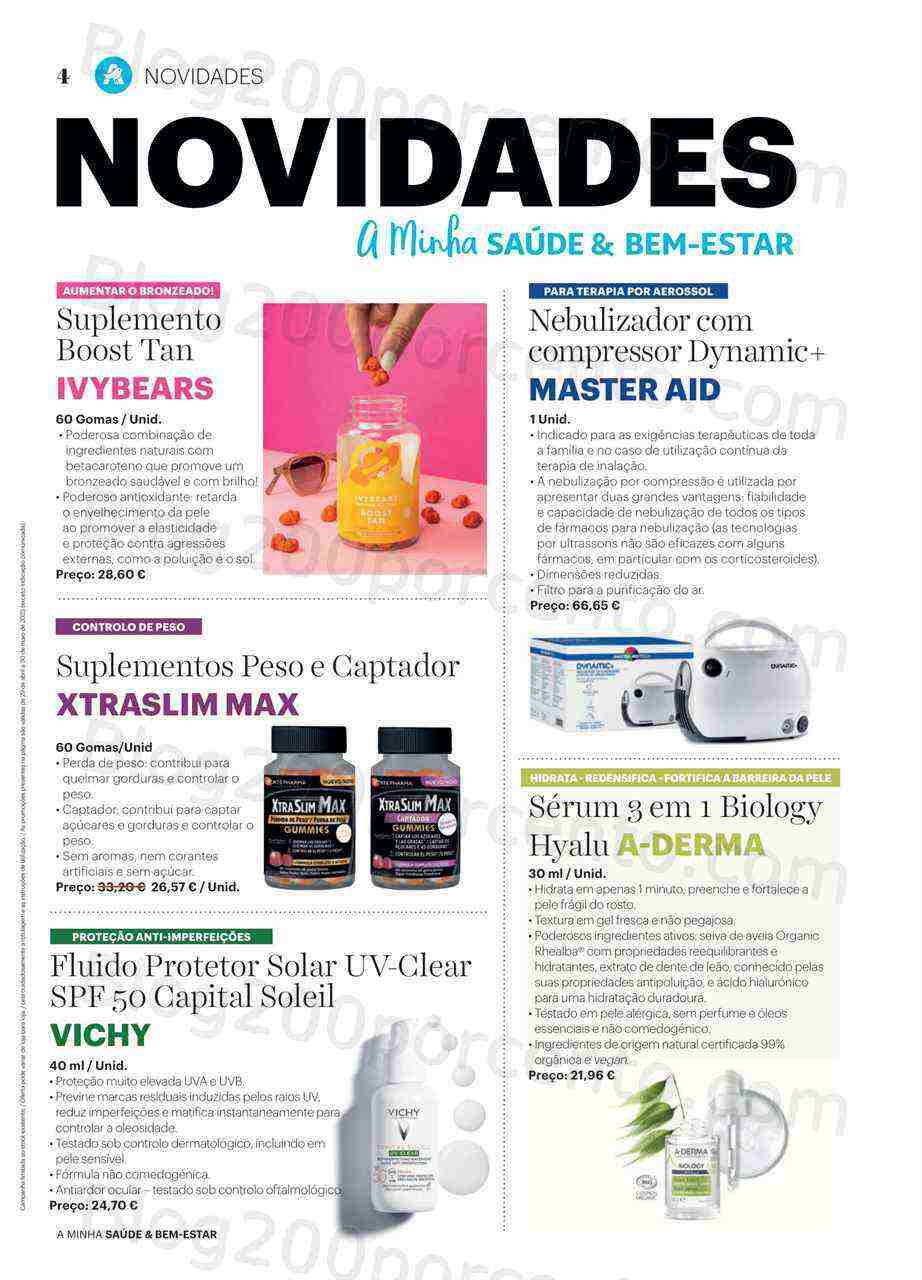 Antevisão Folheto AUCHAN Saúde e Bem-Estar Promoções de 29 abril a 30 maio