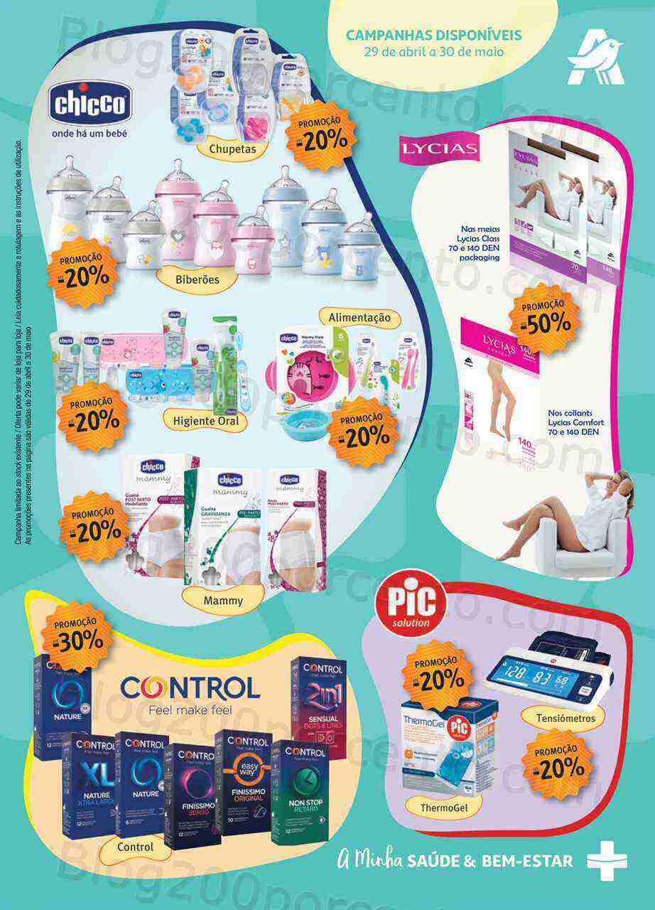 Antevisão Folheto AUCHAN Saúde e Bem-Estar Promoções de 29 abril a 30 maio