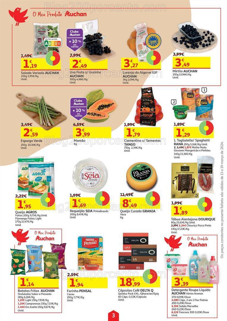 Antevisão Folheto AUCHAN Promoções de 13 a 19 março