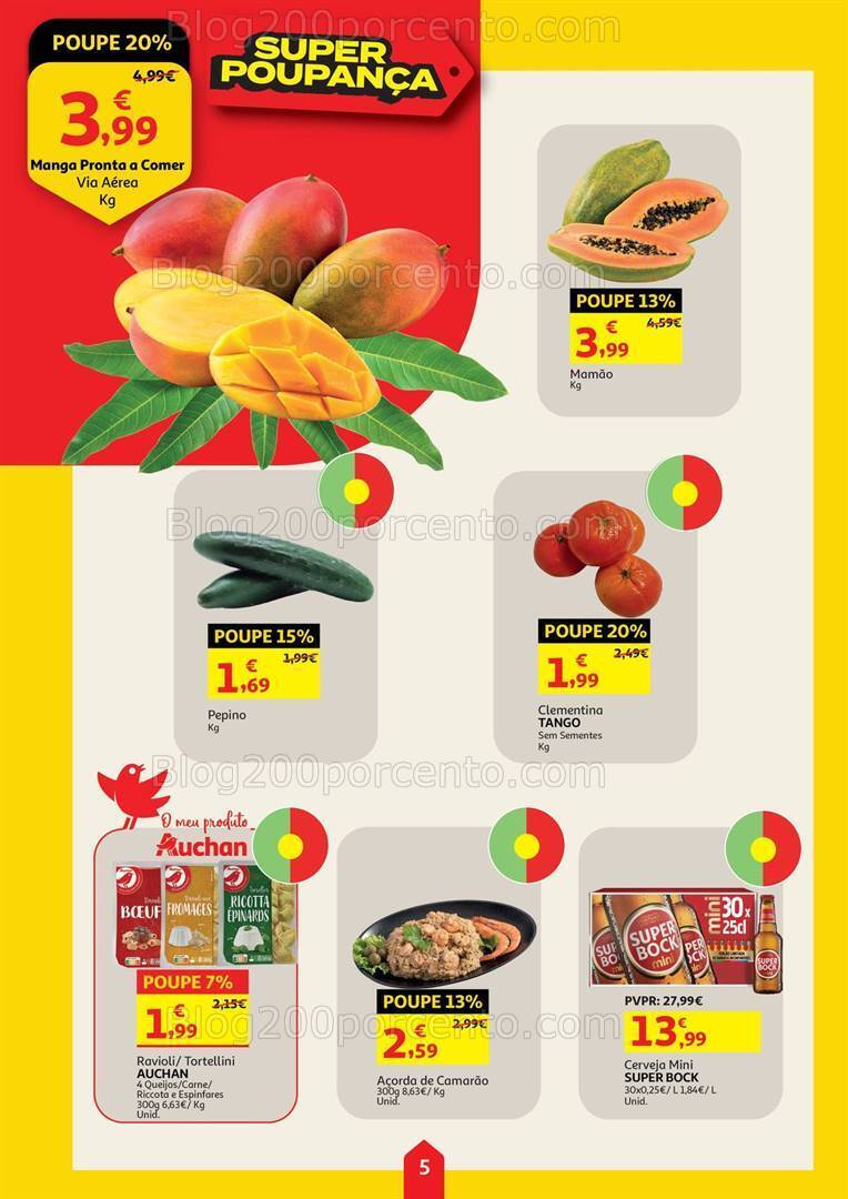 Antevisão Folheto AUCHAN Super Poupança Promoções de 24 a 30 abril