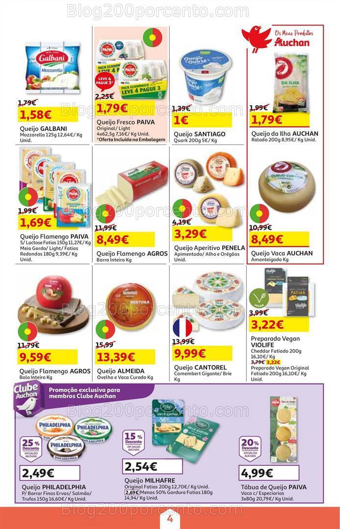 Antevisão Folheto AUCHAN Promoções de 1 a 17 abril