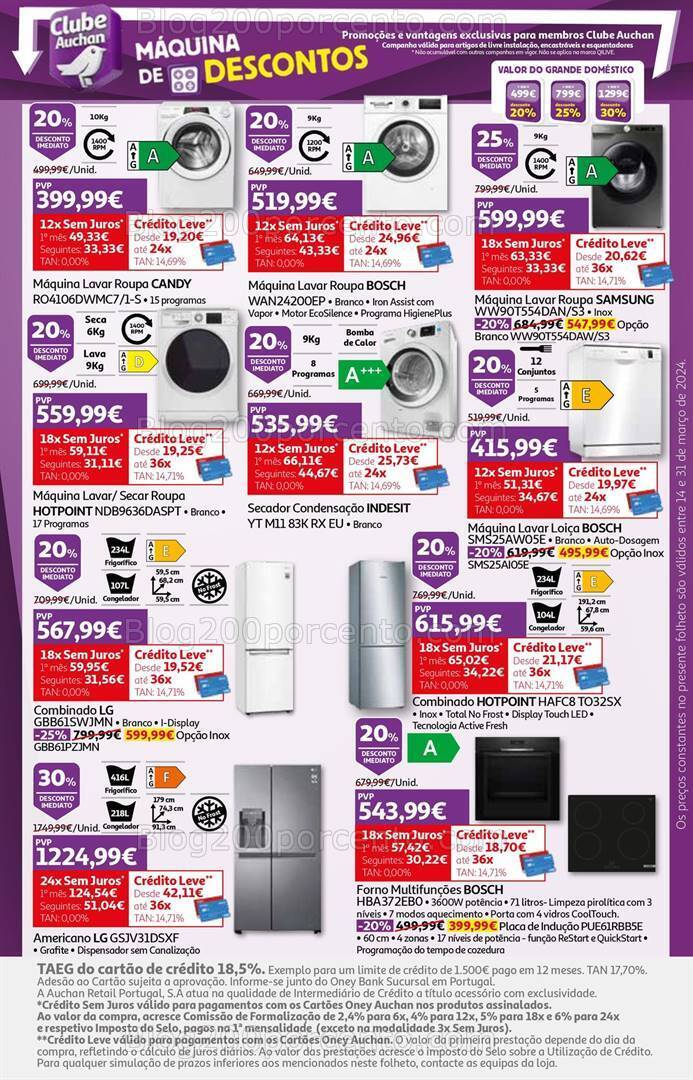 Antevisão Folheto AUCHAN Tecnologia Promoções de 14 a 31 março