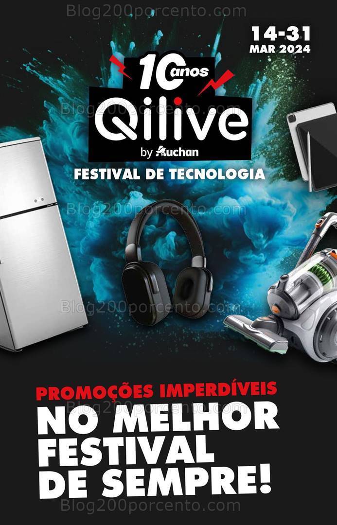 Antevisão Folheto AUCHAN Tecnologia Promoções de 14 a 31 março
