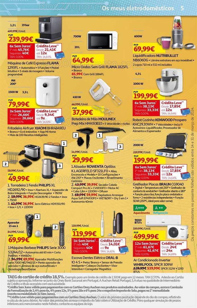 Antevisão Folheto AUCHAN Tecnologia Promoções de 14 a 31 março