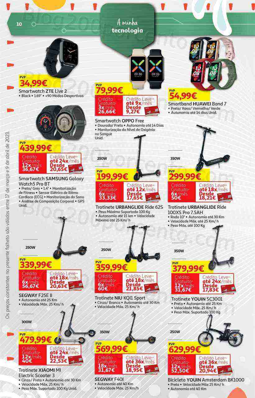 Antevisão Folheto AUCHAN Tecnologia Páscoa Promoções de 17 março a 9 abril