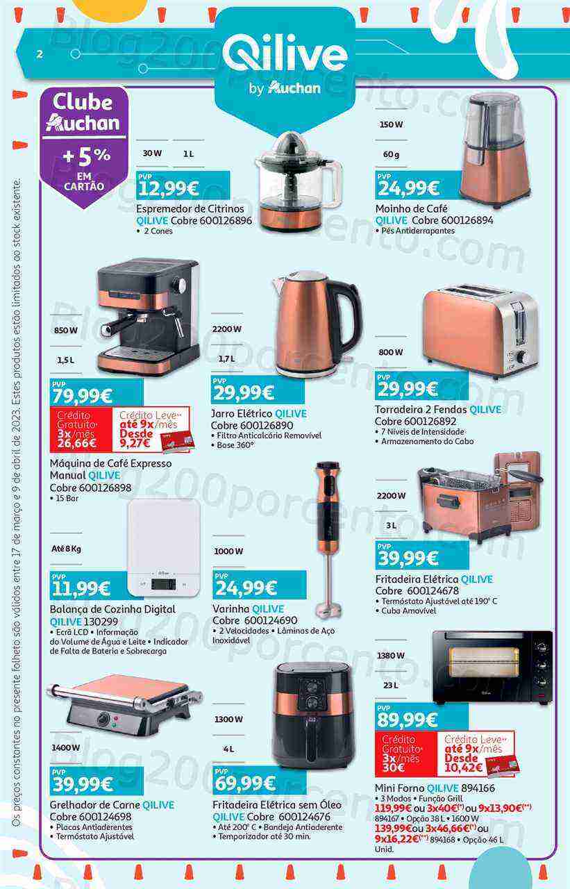 Antevisão Folheto AUCHAN Tecnologia Páscoa Promoções de 17 março a 9 abril