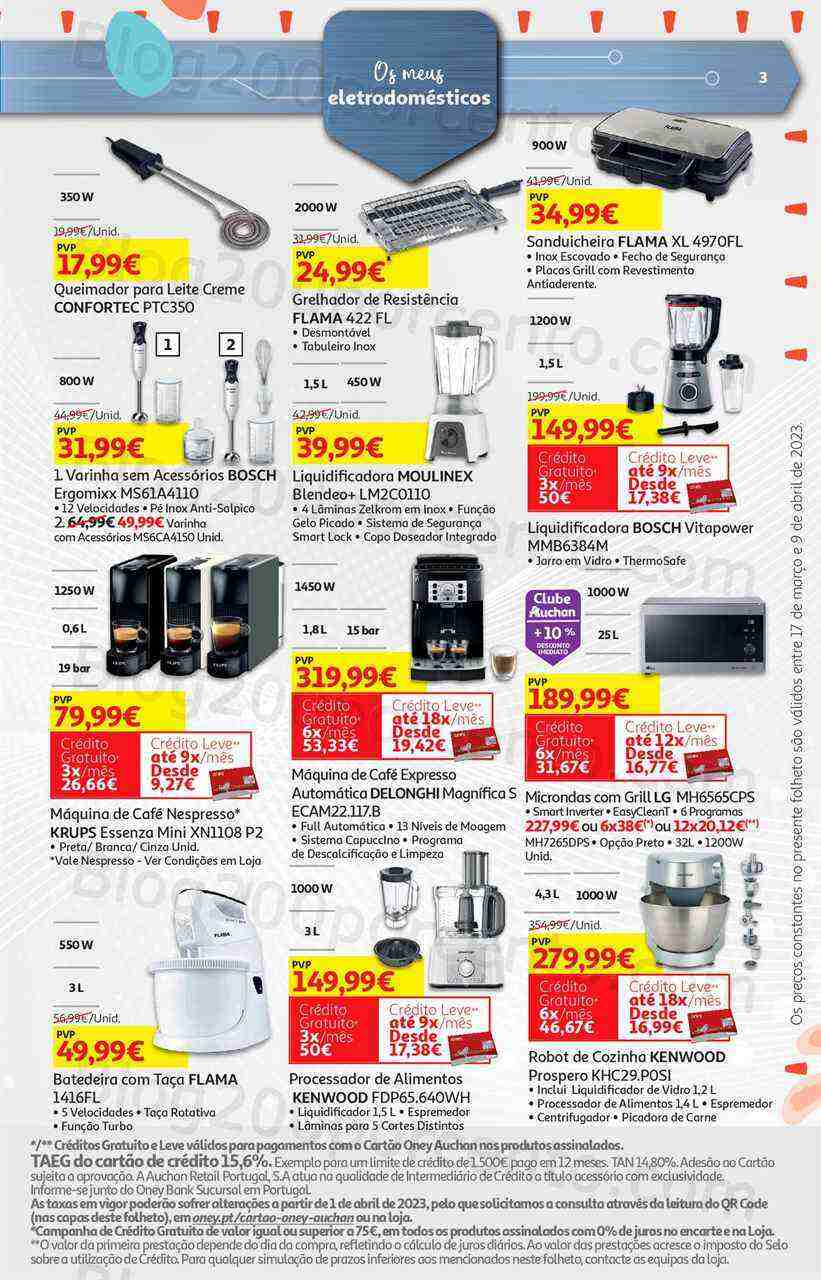 Antevisão Folheto AUCHAN Tecnologia Páscoa Promoções de 17 março a 9 abril