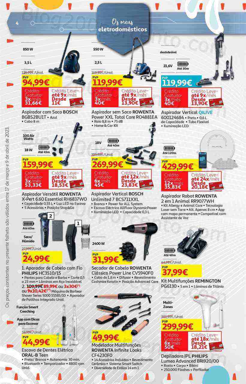 Antevisão Folheto AUCHAN Tecnologia Páscoa Promoções de 17 março a 9 abril