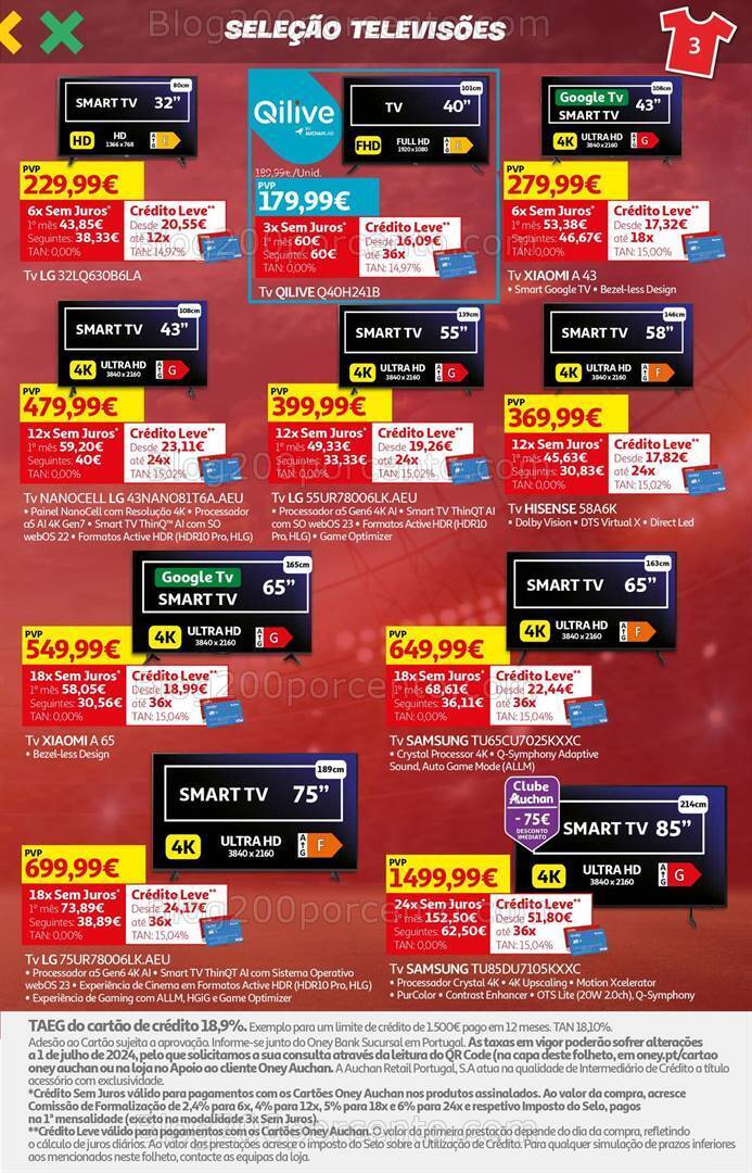 Antevisão Folheto AUCHAN Tecnologia Promoções de 19 junho a 8 julho