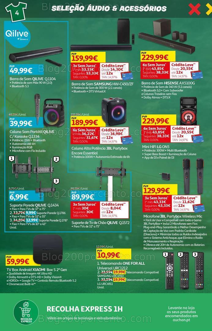 Antevisão Folheto AUCHAN Tecnologia Promoções de 19 junho a 8 julho