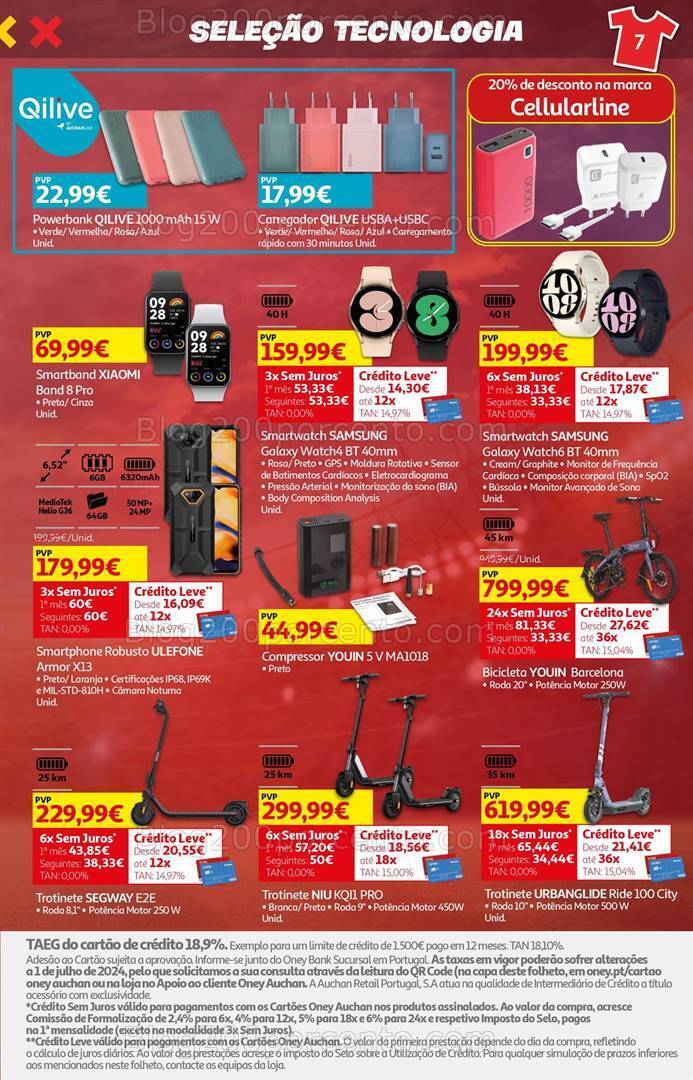 Antevisão Folheto AUCHAN Tecnologia Promoções de 19 junho a 8 julho