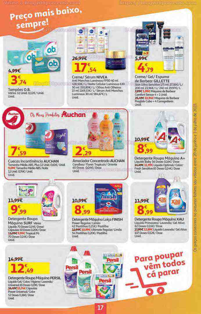 Antevisão Folheto AUCHAN Promoções de 20 junho a 3 junho