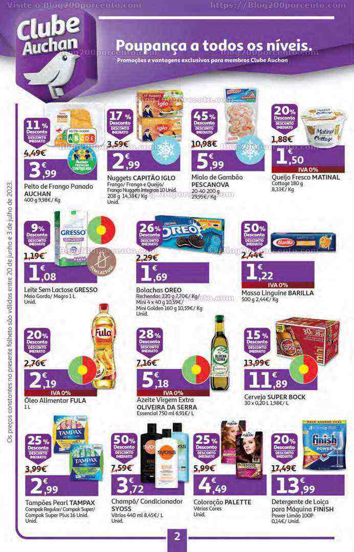 Antevisão Folheto AUCHAN Promoções de 20 junho a 3 junho