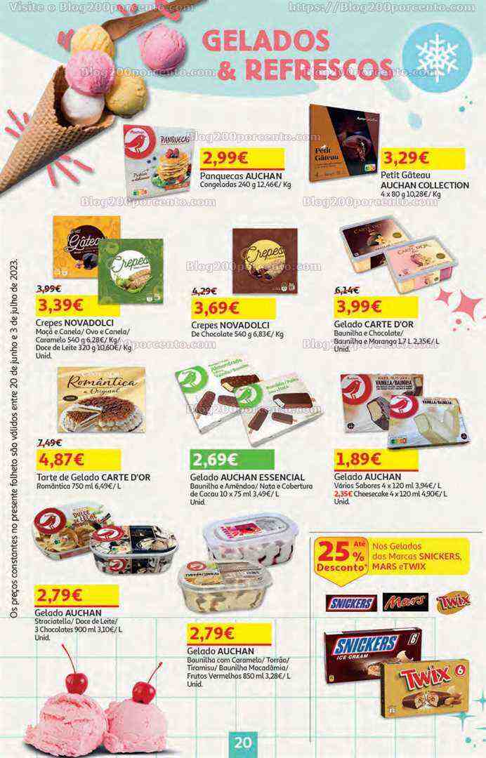 Antevisão Folheto AUCHAN Promoções de 20 junho a 3 junho