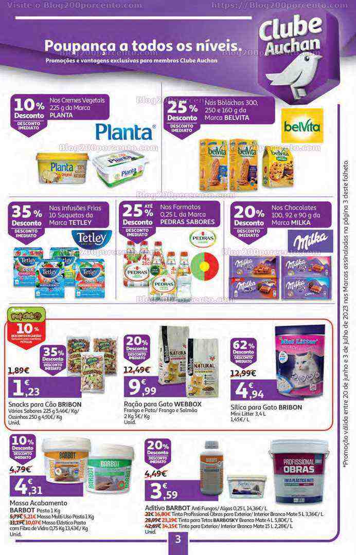 Antevisão Folheto AUCHAN Promoções de 20 junho a 3 junho