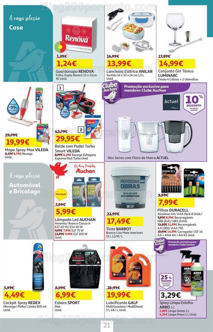 Antevisão Folheto AUCHAN Bazar Promoções de 19 junho a 8 julho