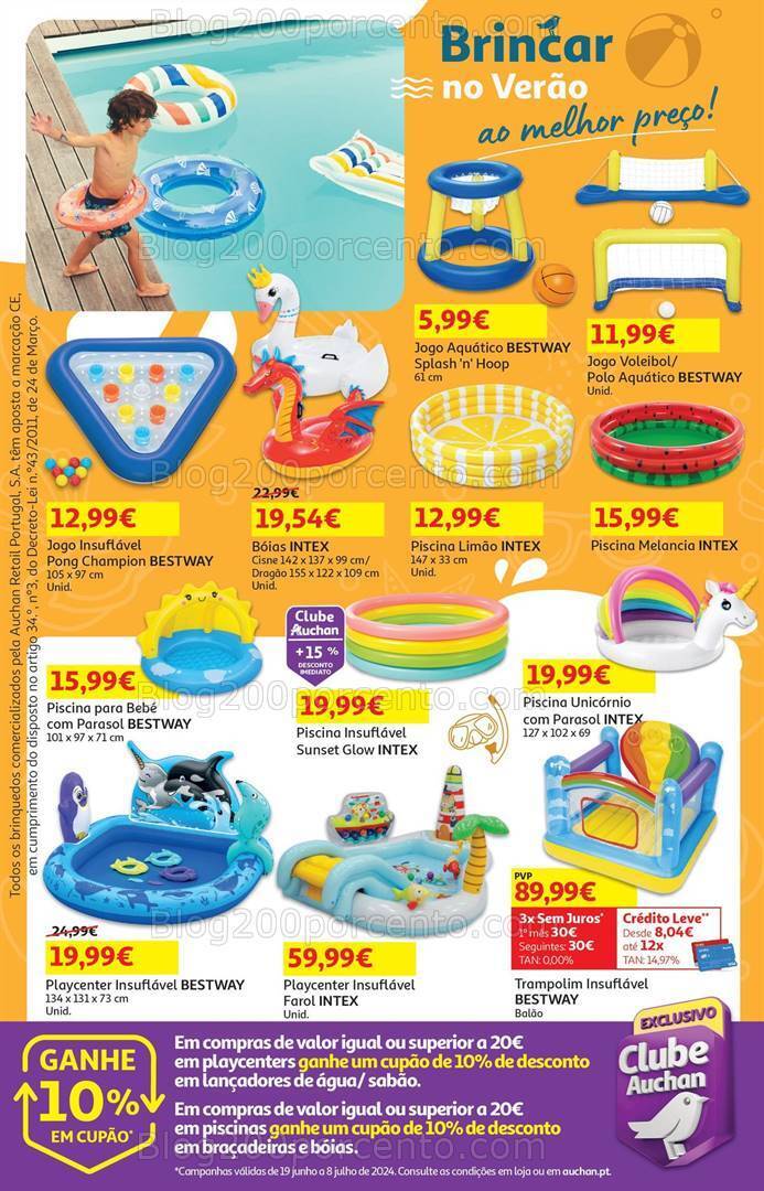 Antevisão Folheto AUCHAN Bazar Promoções de 19 junho a 8 julho
