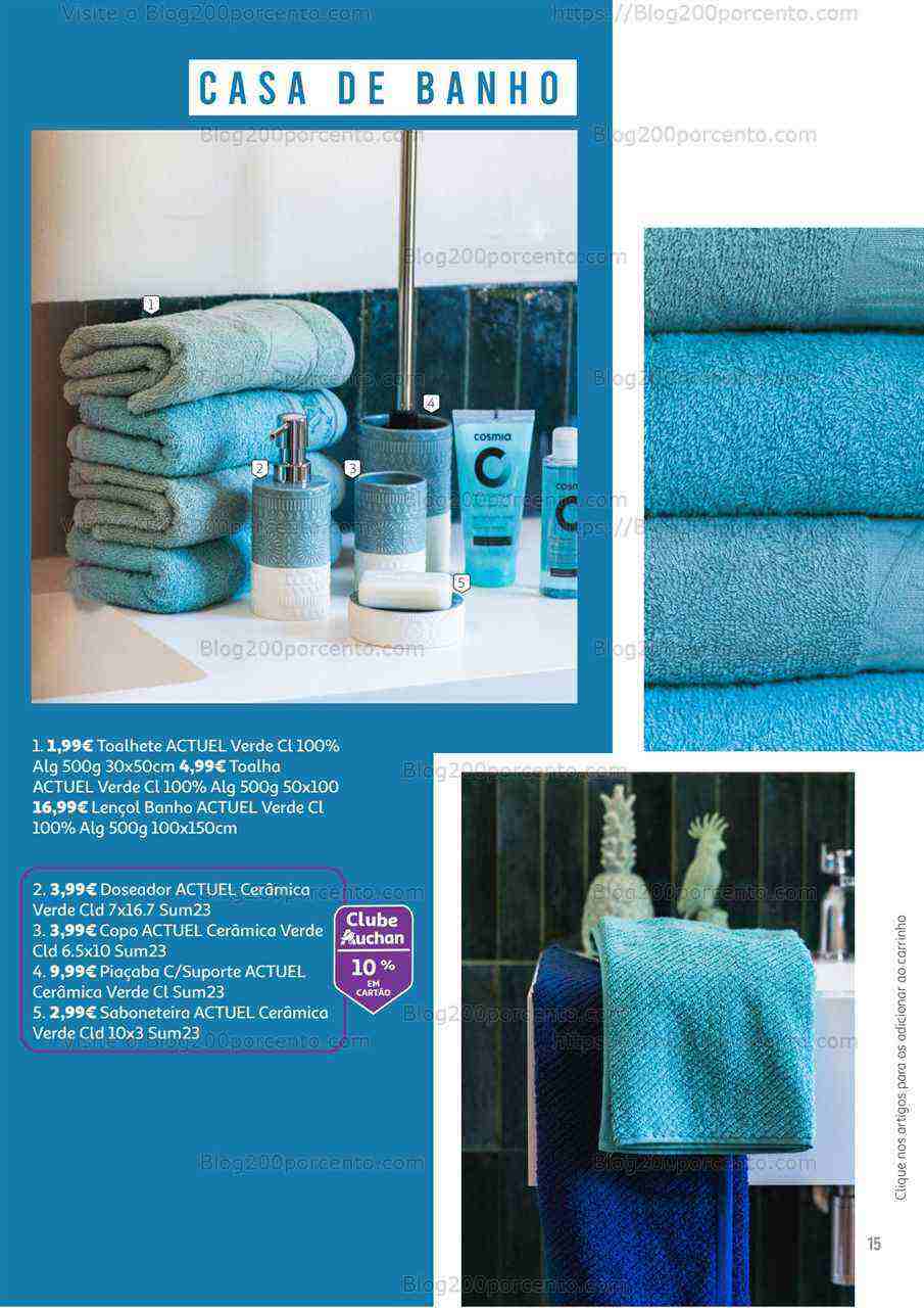 Antevisão Folheto AUCHAN Decoração de Verão Promoções até 31 agosto