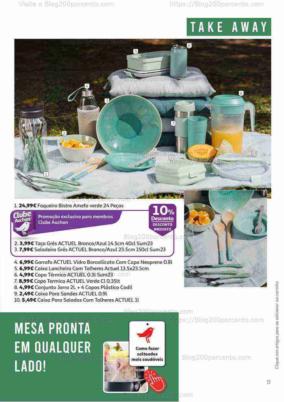 Antevisão Folheto AUCHAN Decoração de Verão Promoções até 31 agosto