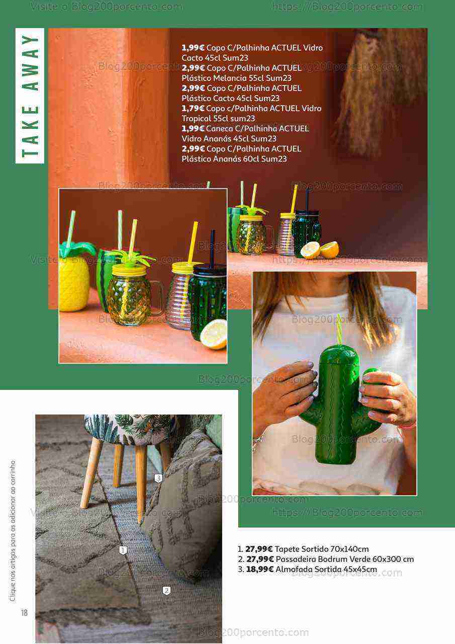 Antevisão Folheto AUCHAN Decoração de Verão Promoções até 31 agosto