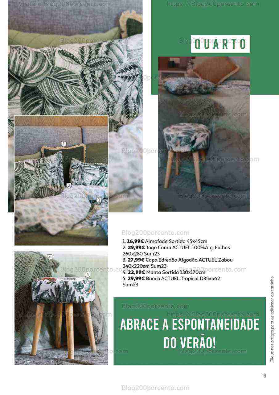 Antevisão Folheto AUCHAN Decoração de Verão Promoções até 31 agosto