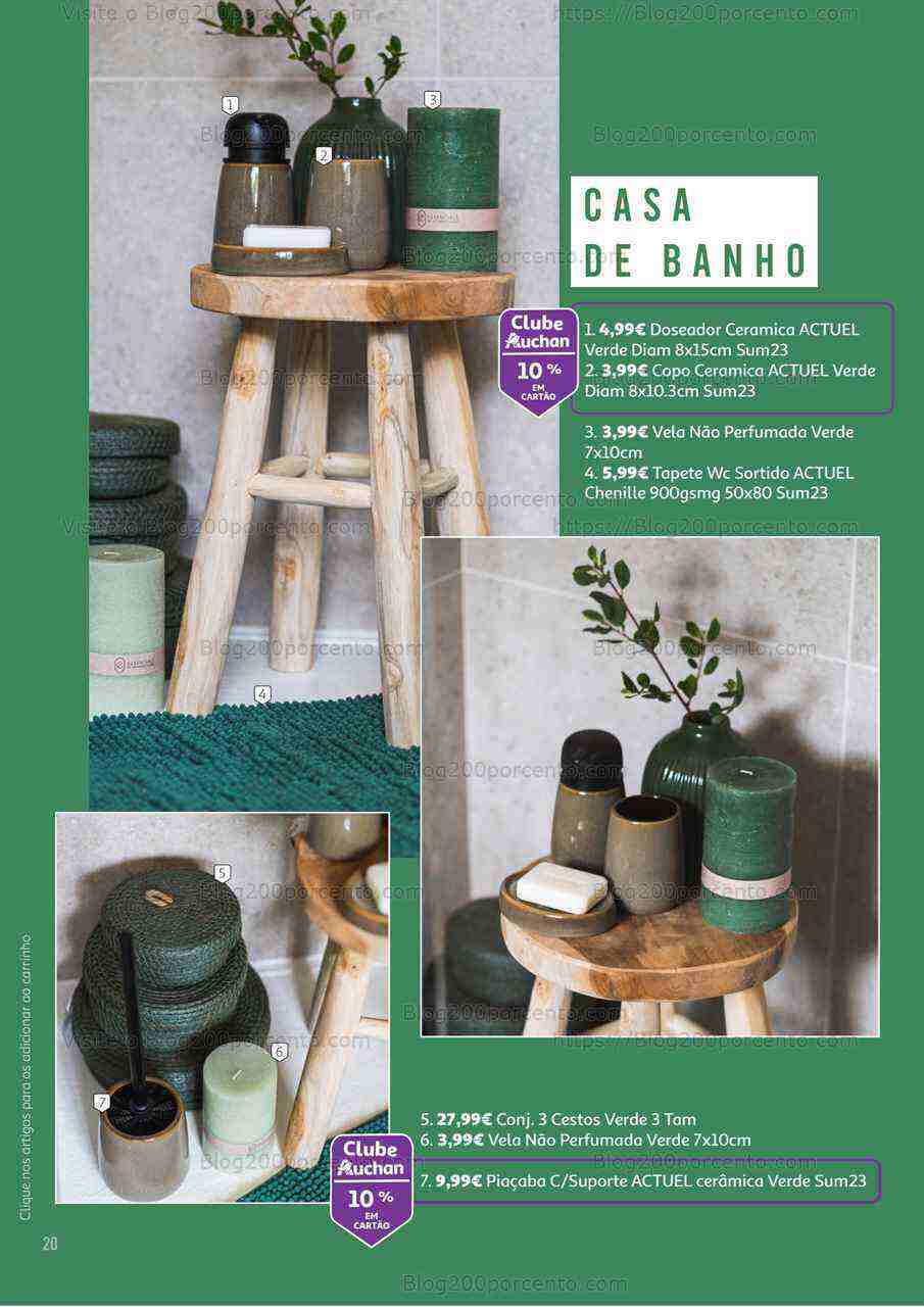 Antevisão Folheto AUCHAN Decoração de Verão Promoções até 31 agosto