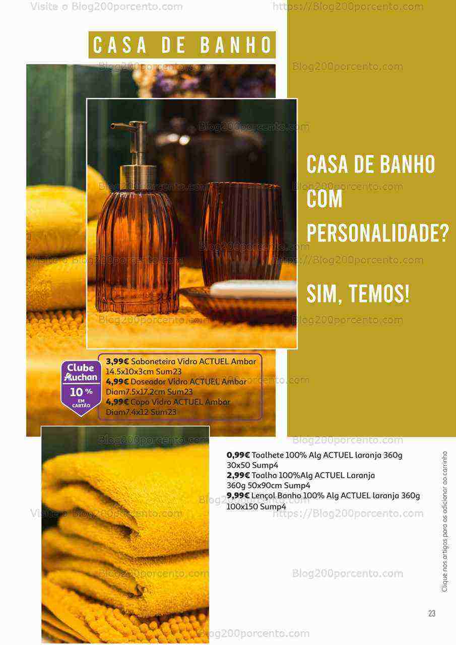 Antevisão Folheto AUCHAN Decoração de Verão Promoções até 31 agosto