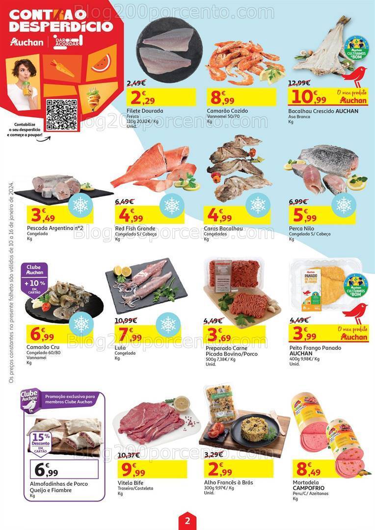 Antevisão Folheto AUCHAN Promoções de 10 a 16 janeiro