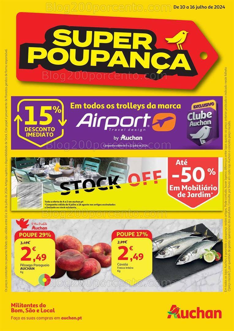 Antevisão Folheto AUCHAN Promoções de 10 a 16 julho